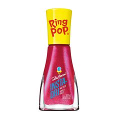 PRICES MAY VARY. Your favorite brand of candy comes in a form of nail polish! What a a treat! Sally Hansen Insta- Dri x Ring Pop is an exclusive nail polish collection that nods to your childhood. Featuring the iconic Ring Pop colors, these bold-yet-timeless looks will get you feeling nostalgic. Choose from 10 NEW 90's retro looks to achieve a perfect mani! Movie Ideas, Feeling Nostalgic, X Ring, Retro Looks, Ring Pop, Pink Nail Polish, Pink Nail, Nail Polish Collection, Sally Hansen