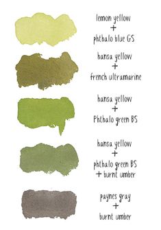 some type of ink that is green, yellow and brown with different colors on it