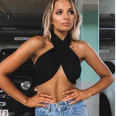 Brand New With Tags! Black Princess Polly Wrap Top Us 4 Black Crop Top For Club In Spring, Black Edgy Crop Top, Black Crop Top For Summer Night Out, Crop Top Satin, Black Wrap Top, Chiffon Crop Top, Backless Halter Top, White Knit Top, Prince Purple Rain