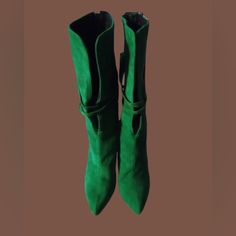 Green Stiletto Heel Boots Square Toe Leather Boots, Stiletto Heel Boots, Roper Cowboy Boots, Cole Haan Boots, Red Cowboy Boots, Lace Ankle Boots, Low Heel Boots, Western Boots Women, Slouched Boots