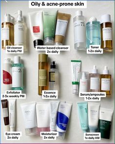 Korean Skin Care Routine For Acne, Oily Skincare Products, Best Skin Care For Acne Prone Skin, Skin Care Oily Skin Skincare Routine, Acne Prone Skin Care Skincare Routine, Skin Care For Oily Skin And Acne, Oily Acne Prone Skin Skincare Routine, Skincare For Oily Acne Prone Skin, Skin Care For Pores