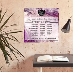 Opening Hours, Wall Decals, Wall