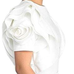 Prettysoul Women's Elegant Round Neck Flounce Blouse Ruffle Peplum Short Sleeves White Says Large But Manufacturer Said Their Large Equals A Us Medium Measurements: Bust 37" Waist 30" Shoulder Width 15.75" New Without Tags White Ruffled Evening Top, White Short Sleeve Evening Blouse, Evening Top With Ruffles And Short Sleeves, Short Sleeve Ruffled Blouse For Evening, Evening Blouse With Ruffles And Short Sleeves, White Short Sleeve Tops For Evening, Beige Blouse, Animal Print Blouse, Peplum Blouse