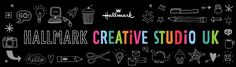 the words'creative studio uk'are drawn in different colors and shapes on a black background