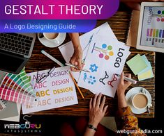 people are working on their designs with the title gestalt theory logo designing guide