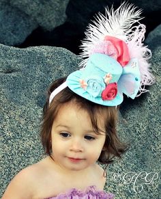 Mermaid Party Hats, Ash Baby, Easter Bonnets, Outfits Birthday, Hat Photography, Crazy Hat, Steampunk Top Hat