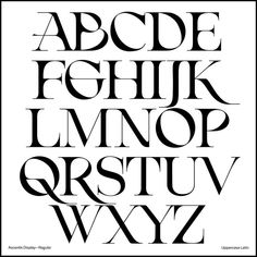 the alphabet in black and white is shown with letters that appear to be made out of paper