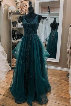 V Neck Open Back Dark Green Lace Beaded Long Prom Dresses, Dark Green Lace Formal Dresses, Dark Green Evening Dresses EP1742 Formal Dresses Dark Green, Prom Dresses Dark Green, Prom Dresses Dark, Dresses Dark Green, Green Evening Dress, Floor Length Prom Dresses, Lace Formal Dress