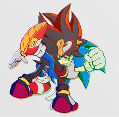 an image of sonic the hedge character in color