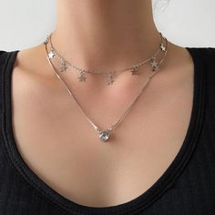 This Unique Celestial Piece Is A Wonderful Addition To Your Wardrobe And Your Style; Sure To Get Lots Of Compliments! Gshmjh00m00m6a2 Star-shaped Rhinestone Jewelry, Aries Necklace, Silhouette Necklace, Stars Necklace, Abstract Pendant, Velvet Choker Necklaces, Branch Necklace, Boho Layering, Sunflower Necklace