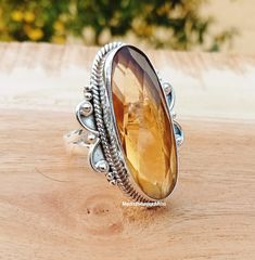 Citrine Ring, 925 Silver Ring, Gemstone Ring, Statement Ring, Women Ring, Bohemian Ring, Natural Citrine, Dainty Ring, Handmade Ring, Gift Stone GEMSTONE RING 925 STERLING SILVER RING HANDMADE RING STATEMENT RING GIFT HER SHIPPING-FREE SHIPPING THANK YOU Silver Bohemian Citrine Rings, Bohemian Citrine Gemstone Ring, Bohemian Ring, Bohemian Rings, Citrine Ring, Natural Citrine, 925 Silver Ring, Women Ring, Ring Women