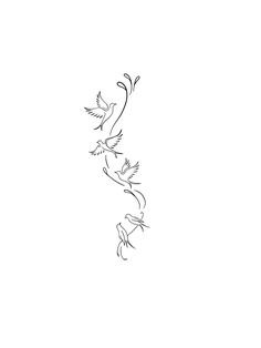 a line drawing of a bird flying in the sky