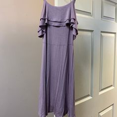 Light Purple/Pink Summer Dress Purple Summer Sundress Midi Dress, Purple Midi Sundress, Summer Day Out Purple Midi Dress, Purple Sundress Midi Dress For Summer, Purple Ruffled Midi Dress For Brunch, Purple Midi Dress For Summer Day Out, Purple Sleeveless Midi Dress For Day Out, Casual Purple Midi Dress For Spring, Casual Purple Midi Mini Dress