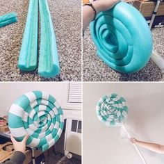 Diy Giant Candy, Lollipop Decor, Lollipops Diy, Candy Props, Giant Lollipops, Candy Themed Party, Candy Land Birthday Party, Giant Candy, Candyland Birthday