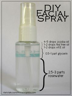 Facial Spray Diy, Diy Face Mist, Hostess Cupcakes, Spray Moisturizer, Diy Lotion, Face Spray, Natural Beauty Diy, Diy Skin Care Recipes