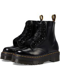 Women's Dr. Martens Vegan Sinclair | Zappos.com Jadon Max Platform Boot, Dr Martens Jadon Max, Jadon Max, Dr Martens Jadon, Rugged Look, Oversized Style, Goodyear Welt, Black Laces, Platform Boots