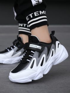 Boys Colorblock Lace-up Front Sneakers Multicolor     Colorblock    Kids Shoes, size features are:Bust: ,Length: ,Sleeve Length: Boys Running Shoes, Mode Crochet, Waterproof Sneakers, Boys Casual Shoes, Fashion Shoes Flats, Shoes Teen, Boys Sneakers, Women's Flats, Chunky Sneakers