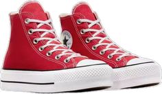 Red Platform High-top Sneakers, All Star Platform, Women's Converse, Converse Chuck Taylor All Star, Shoes Color, High Top Shoes, Womens Converse, Chuck Taylor All Star, Converse Shoes