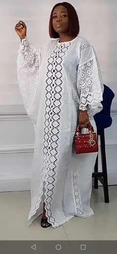 Ladies Agbada Style, African Head Dress, Bubu Gown Styles, African Weddings, Modest Dresses Fashion, African Lace Styles, Wedding Dress Outfit, Lace Dress Styles, Kaftan Style