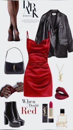 Femme fatale dress code 🍷 Dark Feminine Party Outfit, Dark Divine Feminine Outfits, Black And Red Birthday Outfit, Dark Feminine Outfits Ideas, Dark Feminine Outfits Casual Modest, Dark Red Dress Outfit, Elegant Dark Feminine Outfits, Dark Feminine Outfits Summer, Dark Feminine Clothes