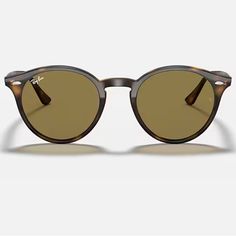 Brand New Ray Ban Round Sunglasses Polished Light Havana Lens Dark Brown Brown Round Sunglasses For Beach, Brown Round Sunglasses With Uva Protection, Ray Ban Round, Ray Ban Round Sunglasses, Round Ray Bans, Accessories Brand, Colored Sunglasses, Accessories Branding, Havana