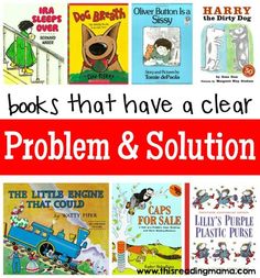 children's books that have a clear problem and solution to help them learn how to read