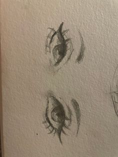 three different types of eyes drawn on paper