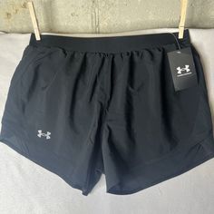 Get Ready To Run In Style With These Black Under Armour Women's Fly By 2.0 Running Shorts In Size M. Made Of 100% Polyester, These Athletic Shorts Feature A Solid Pattern And Have An Inseam Of 3.5 Inches. Perfect For Any Occasion, Especially For Activewear, These Shorts Are Ideal For Women Who Want To Feel Comfortable And Fashionable When Working Out. If You're A Fan Of Under Armour, This Is A Must-Have For Your Collection. Black Activewear With Built-in Shorts For Outdoor, Black Outdoor Activewear With Built-in Shorts, Black Stretch Athletic Shorts For Outdoor, Black Moisture-wicking Athletic Shorts For Outdoor Activities, Moisture-wicking Black Athletic Shorts For Outdoor Activities, Black Running Shorts With Pockets, Black Athletic Shorts With Built-in Shorts For Outdoor Activities, Black Athletic Shorts For Outdoor Activities, Black Athletic Shorts With Elastic Waistband For Outdoor Activities