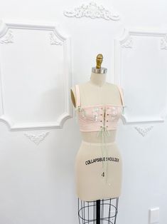 Regency Inspired Crop Top Bralette Blush Pastel Cropped | Etsy Cropped Corset Top, Halter Wedding, Wedding Corset, Cropped Corset, Blush Wedding Dress, Floral Wedding Dress, Gown Photos, Floral Gown, Bralette Crop Top