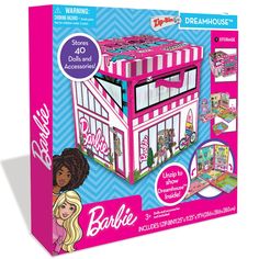 the barbie dollhouse is in its box with instructions to make it look like an ice cream shop