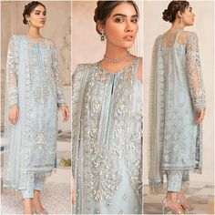 Ice Blue Dress, Indian Wedding Dresses, Pakistani Formal Dresses, Pakistani Fancy Dresses, Indian Gowns Dresses, Casual Party Dresses, Pakistani Wedding Dresses, Pakistani Bridal Wear, Designer Party Wear Dresses