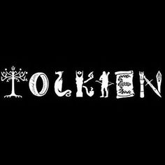 the word tolsen written in white on a black background with trees and people