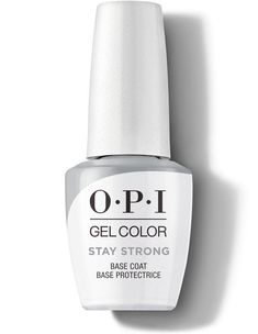 OPI Gelcolor - Stay Strong Base Coat 0.5 oz - #GC002 OPI Leaves Nails, Opi Gel Nails, Gel Colors, Perfect Hair Color, Weak Nails, Hair Care Regimen, Brittle Nails, Beyond Beauty, White Caps