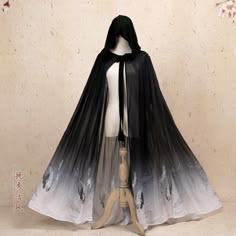 Cape Men, Long Cloak, Flying Crane, Cape With Hood, Costume Capes, Long Cape, Superhero Cosplay, Black Cape