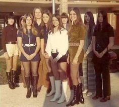 Young women in the 1970s wearing boots, rompers, and jumpsuits 1970s Fashion Women, White Boots Outfit, 70s Girl, Outfits 70s, 60s 70s Fashion, 60s And 70s Fashion, 70s Inspired Fashion, 70s Outfits