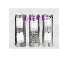 three personalized stainless steel tumblers with horses on them and the words, one love for each other