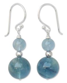 Fluorite Earrings, Silver Bead Earrings, Lampwork Bead Jewelry, Roman Jewelry, Dazzling Earrings, Jewelry Making Earrings, Printed Jewelry, Beaded Earrings Patterns, The Genius