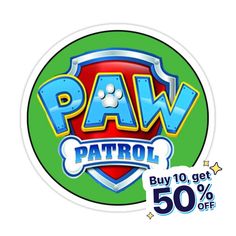 the paw patrol sticker is on sale for $ 50