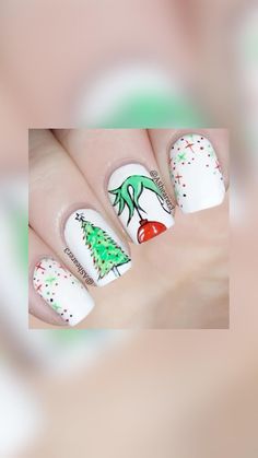 Do It Yourself Nails, Xmas Nail Art, Festive Nail Art, Halloween Nail Designs