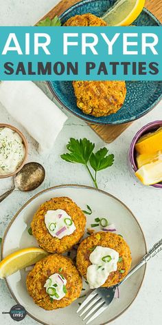 These delicious Air Fryer Salmon Patties have a crispy outside with flaky, perfectly cooked salmon inside. They are packed with flavor and are a tasty freezer-friendly make-ahead weeknight dinner.