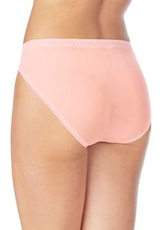 Made from fine Italian mesh fabric, this hi-cut panty from On Gossamer adds luxurious style to your undergarment assortment. | On Gossamer Women's Fine Italian Mesh Hi Cut Brief Panty, Small