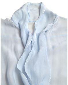 Brand: DOLCE & GABBANA Model: Long sleeve top Gender: Women Colour: Light Blue Material: 100% Silk Button closure Logo details Made in Italy Size on Tag: IT46|XL Silk Long Sleeve Blouse, Dolce And Gabbana Blue, Pure Elegance, Fabric Making, Colour Light, Dolce E Gabbana, Italian Luxury, Collar Blouse, Dolce & Gabbana