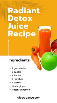 radiant detox juice recipe ingredients | clean and healthy detox juice recipe | detoxifying vegetable and fruit juice benefits | detoxifying vegetable and fruit juice recipe Glass Of Juice, Recipe Smoothie, Platter Ideas, Detox Juice Recipes