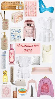 the christmas list is filled with items for girls to wear in their winter clothes and accessories