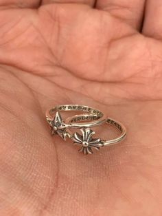 Chrome Hearts Rings Aesthetic, Chrome Hearts Wedding Ring, Chrome Hearts Jewelry Aesthetic, Chrome Heart Rings, Chrome Hearts Accessories, Pretty Rings Silver, Chrome Hearts Earrings, Chrome Hearts Tattoo, Chrome Hearts Rings