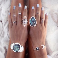 Boho Groovy Ring, Boho Styl, Bracelets Diy, Bohol, Styl Boho, Epilator, Rings Bracelets, I Love Jewelry, Hippie Chic