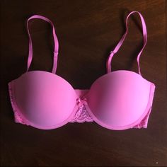 Gilly Hicks Sydney Push-Up Bra Push Em’up Multi-Way - 34c New/Never Used - No Flaws Trashy Y2k Aesthetic, Pink Bras, Half Cup Bra, Victoria Secret Pink Bras, Charles And Diana, Gilly Hicks, Cute Bras, Prince Charles, Pink Bra