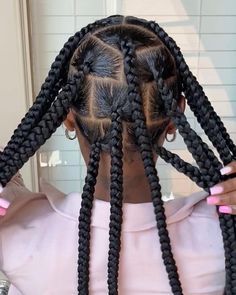 Jumbo Braids For Kids, Jumbo Box Braids Kids, Quick Box Braids, 6 Jumbo Box Braids, Knotless Jumbo Braids, Large Knotless Braids Hairstyles, Jumbo Knotless, Big Box Braids, Big Box Braids Hairstyles