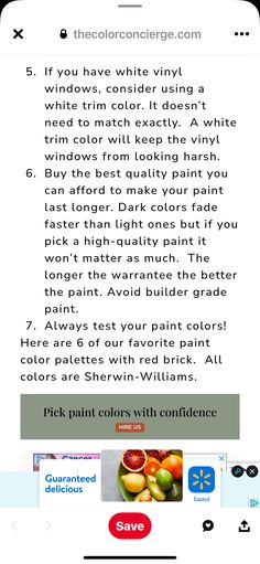 an iphone screen showing the instructions for how to paint