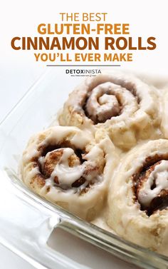 the best gluten - free cinnamon rolls you'll ever make